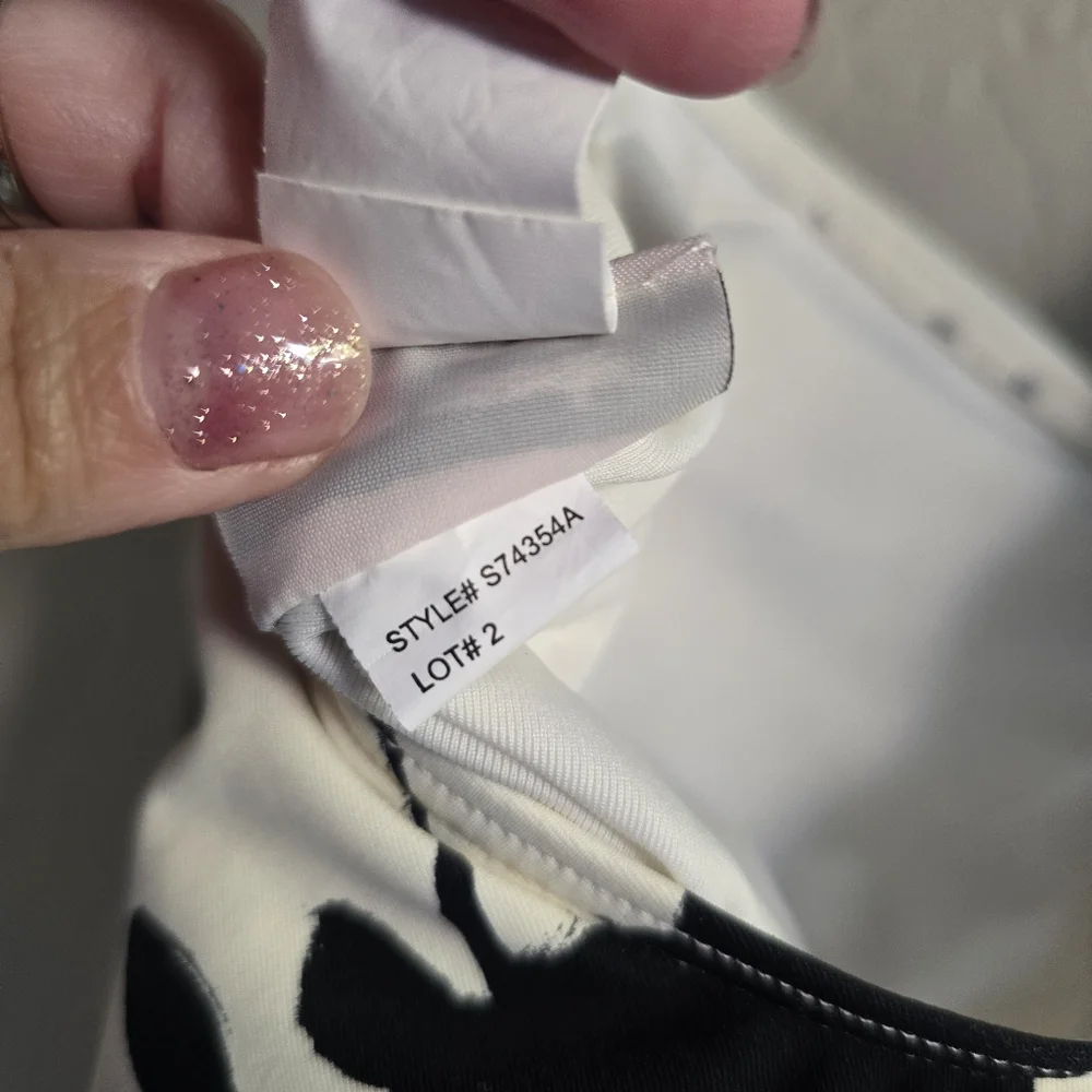 Kate Spade Neck OnePiece Swimsuit‎ Floral bow tie shoulder Size XS